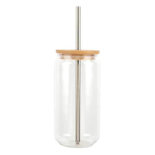 18oz. Clear Glass Sublimation Tumbler by Make Market®